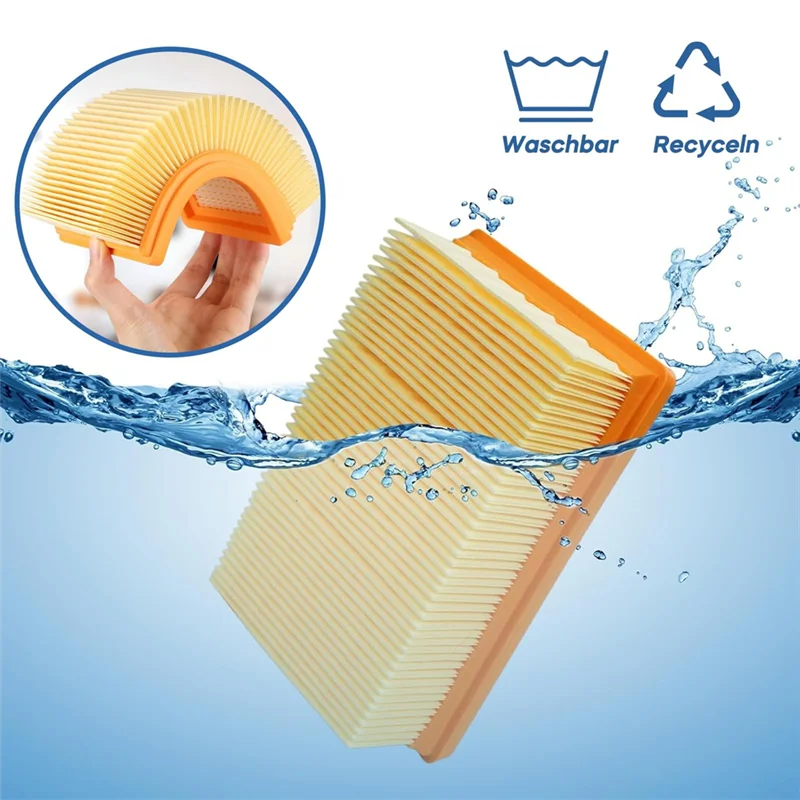 10 bolsas de aspiradora KFI 487 con 2 filtros KFI 4410 para Karcher WD4 WD5 WD6 WD5P WD6P MV4 2.863-006.0 y 2.863-005.0 ¡CALIENTE!