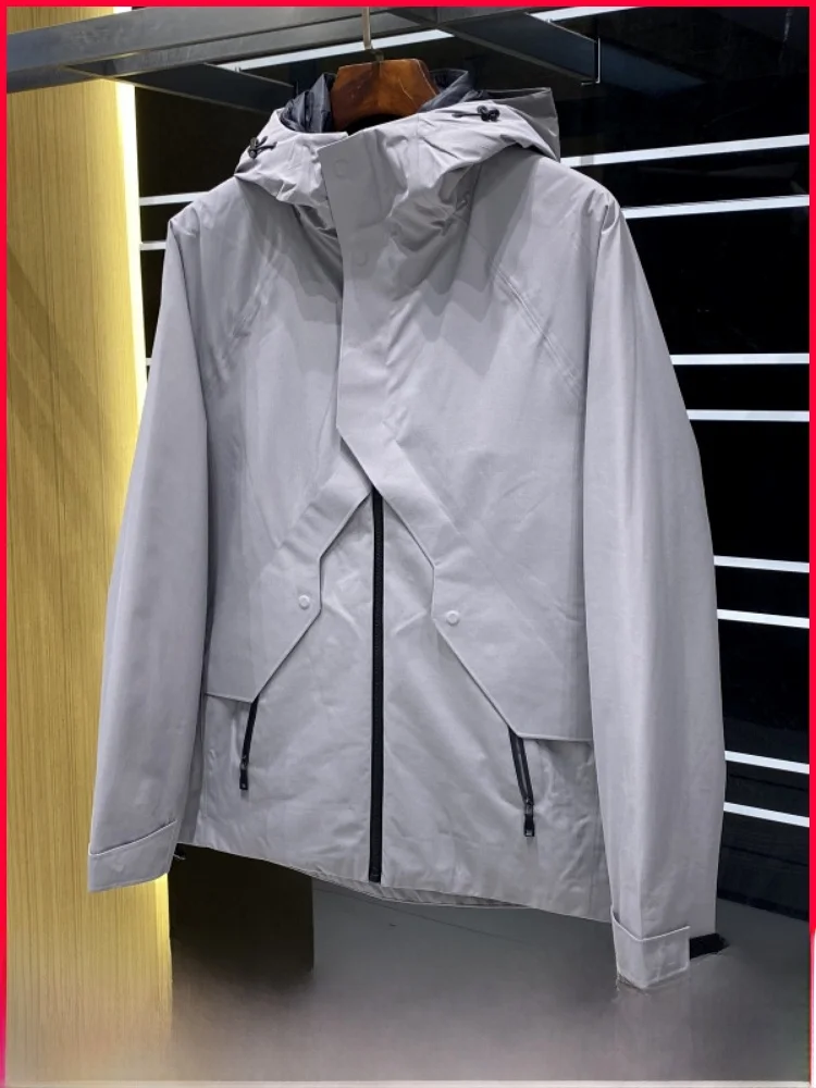 

Тяжелый мужской джемпер на гусином пуху, зимний уличный дышащий теплый универсальный Sli на молнии из полиэфирного волокна