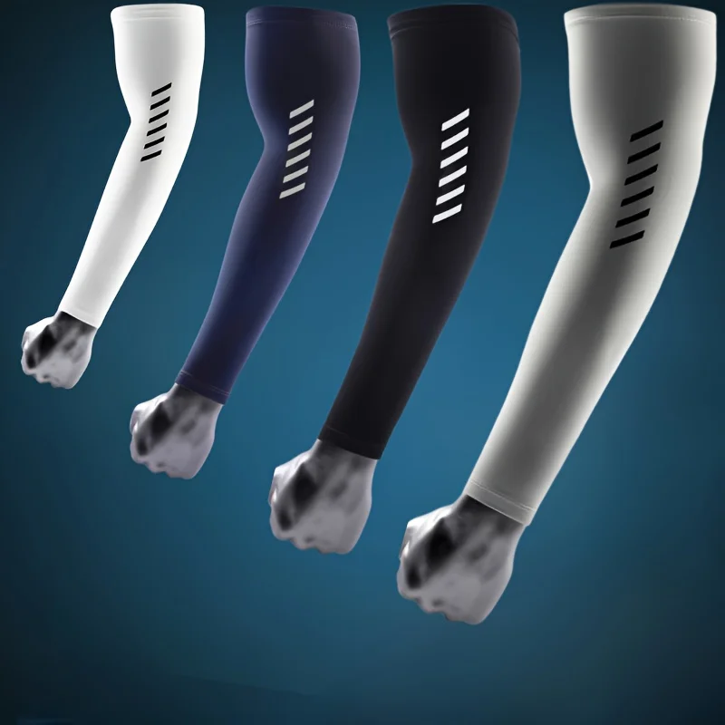 사이클링, 피트니스, 낚시, 달리기, 하이킹, 자외선 차단 액세서리에 적합한 아이스 실크 슬리브 2쌍