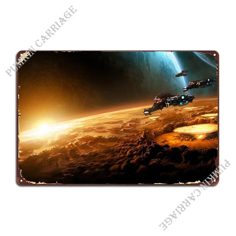 

Space Scene Metal Plaque Club Printing Designing Print Wall Cave Tin Sign Poster