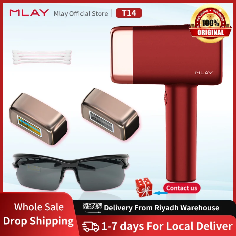 MLAY 2022 NEW Arrvial T14 IPL Hair Removal Device Fast Lasting Shoting High Energy With Painless Epilat Ice Feel For 500000 Shot