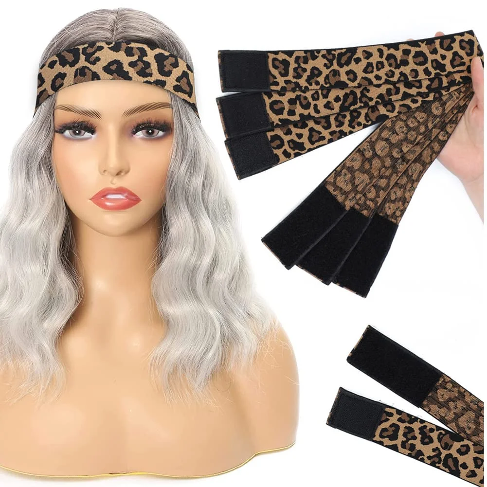 Elastic Headband With MagicTape Adjustable Wig Grip Headbandband Comfortable Edge Scarf Wig Band For Fixed Lace Wigs Frontal