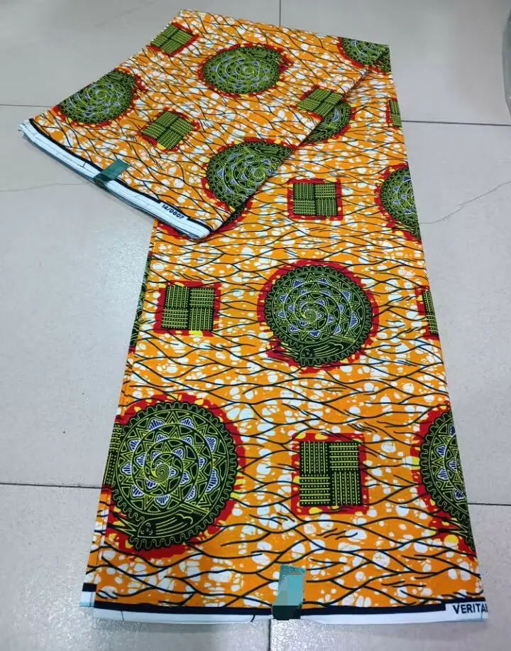 Factory Price Ankara Wax Fabric Guaranteed Veritable African Real Print Wax Fabric 100% Cotton Ghana Style Soft Pagne Sewing