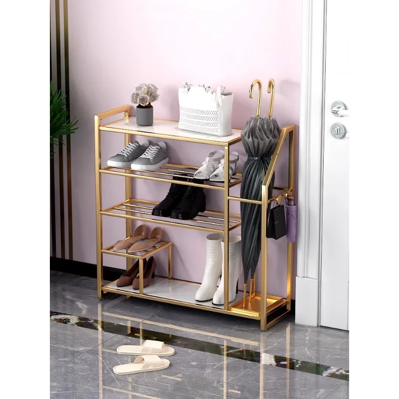 

Free installation shoe rack umbrella rack door home indoor good-looking Nordic light luxury ins Internet celebrity wrought iron