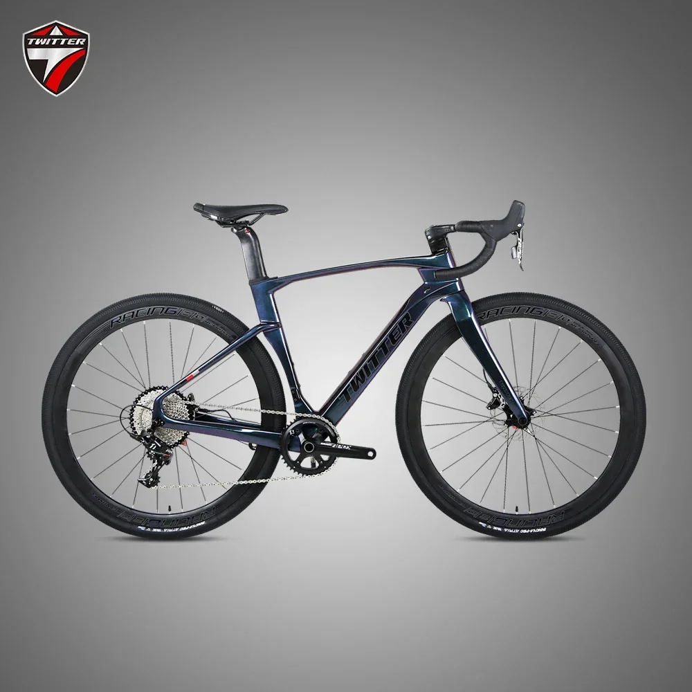 

2025 TWITTER-GRAVEL V3pro Mechanical shifting APEX-11Speed Hydraulic Disc Brakes T900 Carbon Fiber Road Bike Велосипед bicicleta