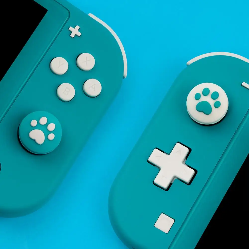 Cute Cat Paw Pad Claw Thumb Stick Grip Cap Joystick Cover for Nintend Switch Lite NS Joy-Con Controller Gamepad Thumbstick Case