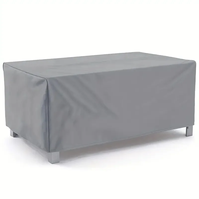 غطاء أثاث فناء فضي، مناسب للاستخدام الداخلي والخارجي، مقاوم للماء والغبار، متوفر بأحجام متعددة #4