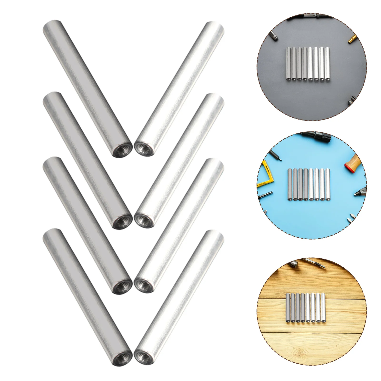 

8pcs Water Electrolyzer Iron Aluminum Rods Durable Compact Precision Testing Tool Heater Anode Hex Wrench Removal Travel