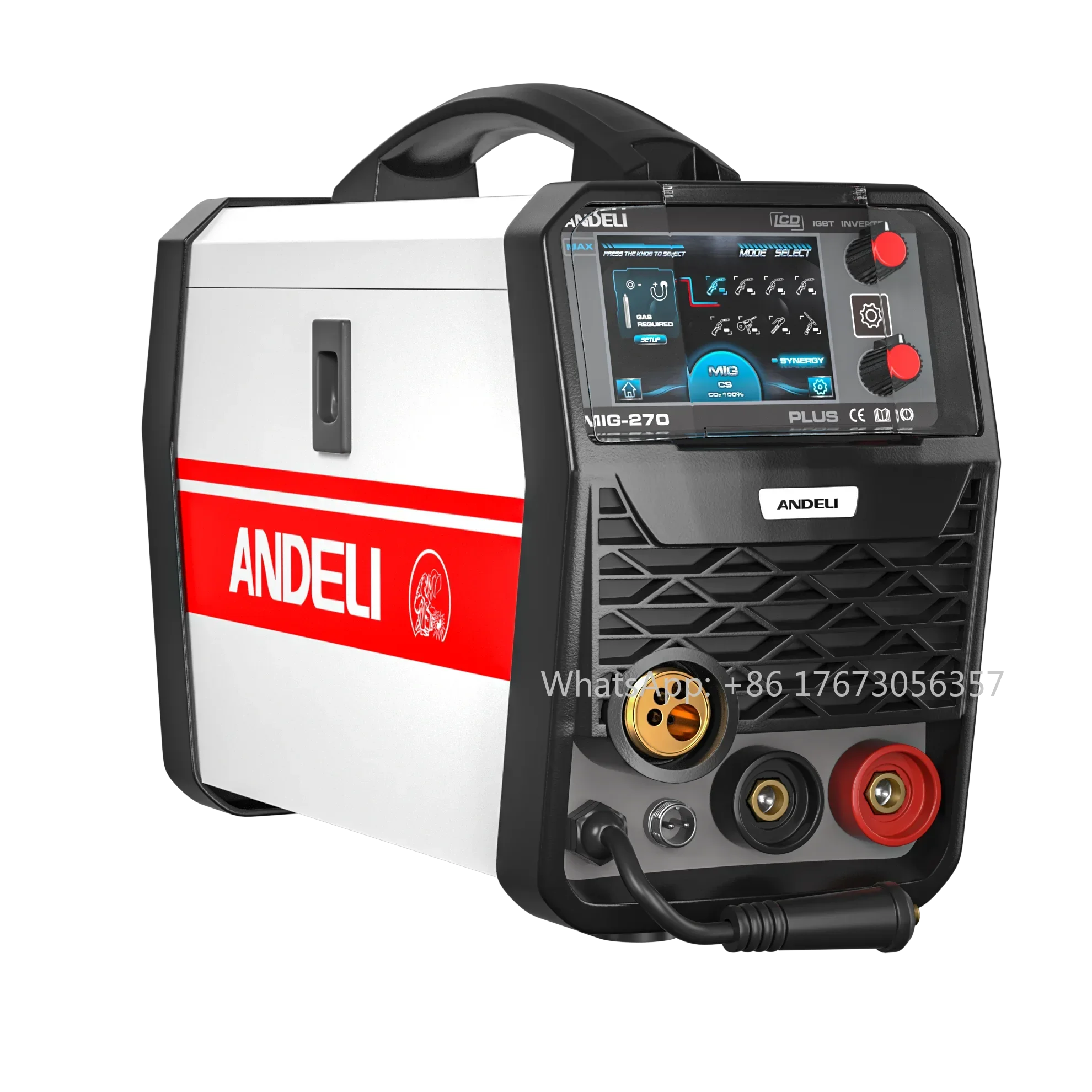 2024 New LCD MIG-270 MIG ALUMINIUM MIG MMA LIFT TIG Spool Welding Machine 5.9KW