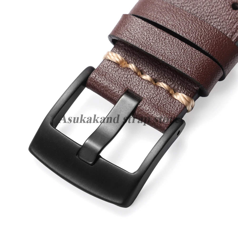 Cinturino in pelle fatto a mano marrone a sgancio rapido da 20 mm 22 mm per Seiko per cinturino Omega per cinturino Smartwatch uomo donna cintura