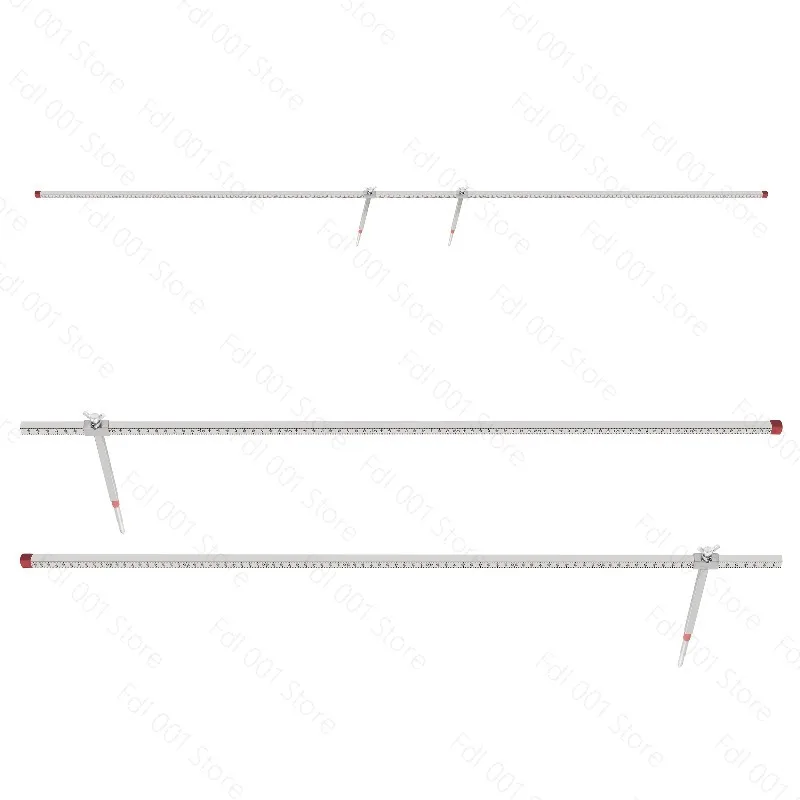For Car Sheet Metal Repair Tools Accident Body Beam Repair Correction Inspection Stainless Steel 2D Measuring Ruler