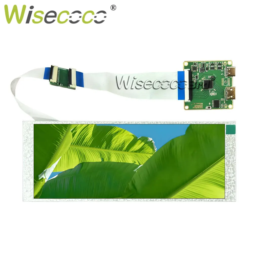 Stretched Bar Display 6.86 Inch 1280x480 Bar Type Wide Screen MIPI Port USB-C Controller Board For Aida 64 Laptops Raspberry Pi