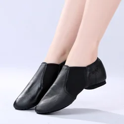 Cheerleading Callisthenics Shoes Jazz Modern Dance Leather Soft Soled Dance Shoes Solid Color Lightweight Comfortable Shoes