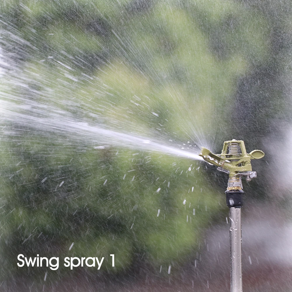 1PC 1/2 3/4 inch Metal Pulsating Sprinkler 360 Degree Rocker Arm Rotating Lawn Watering Sprinklers for Garden Irrigation System