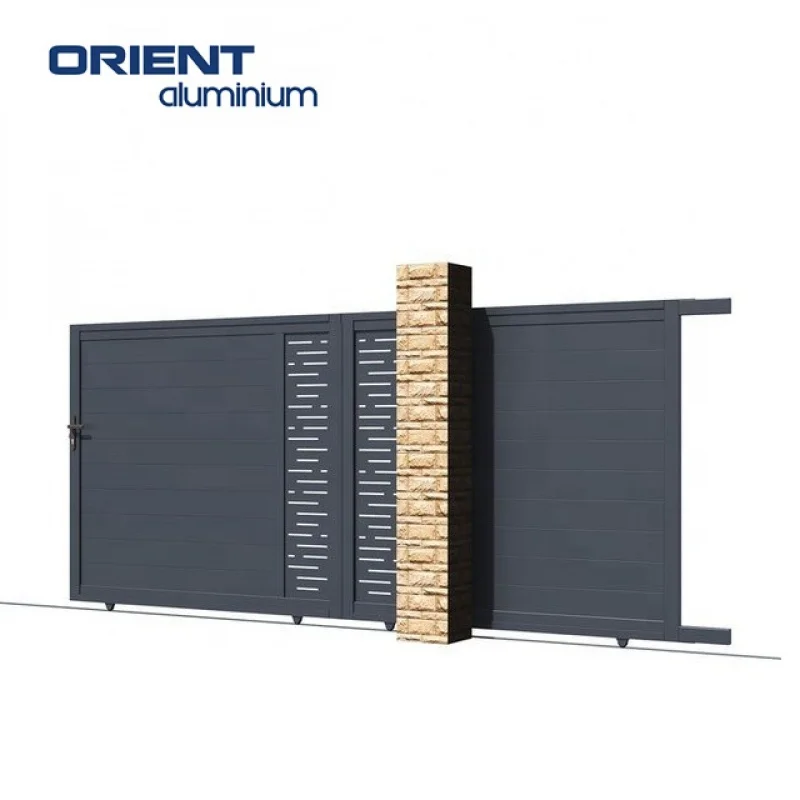 custom.Modern Aluminium Sliding Gate 2 Wings Folding Gate Hotel Design Factory Direct