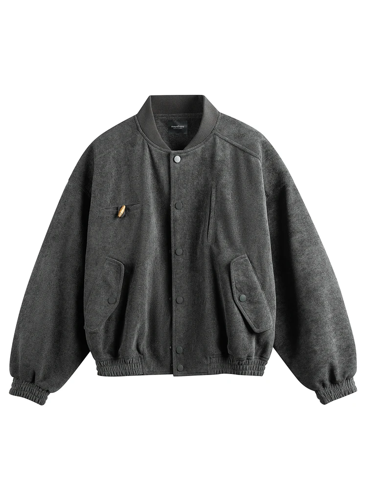 

Универсальная повседневная куртка MayuEnjoy с множеством карманов, цветная рабочая одежда, верхняя одежда для мужчин и женщин, материал — полиэстер.