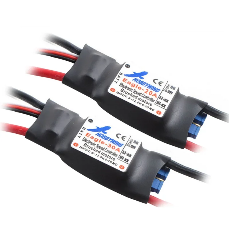 

Hobbywing Brush ESC EAGLE Электронный регулятор скорости Аксессуары для самолетов 20A 30A с оригинальной доставкой BEC