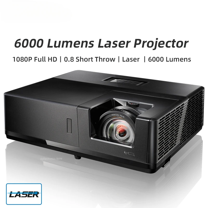 Optoma Laser Short Throw Projektor 3d 1080 Lumen Für Heimkino P Full HD Kompatibel 4k HDR Beamer Kino El600htst