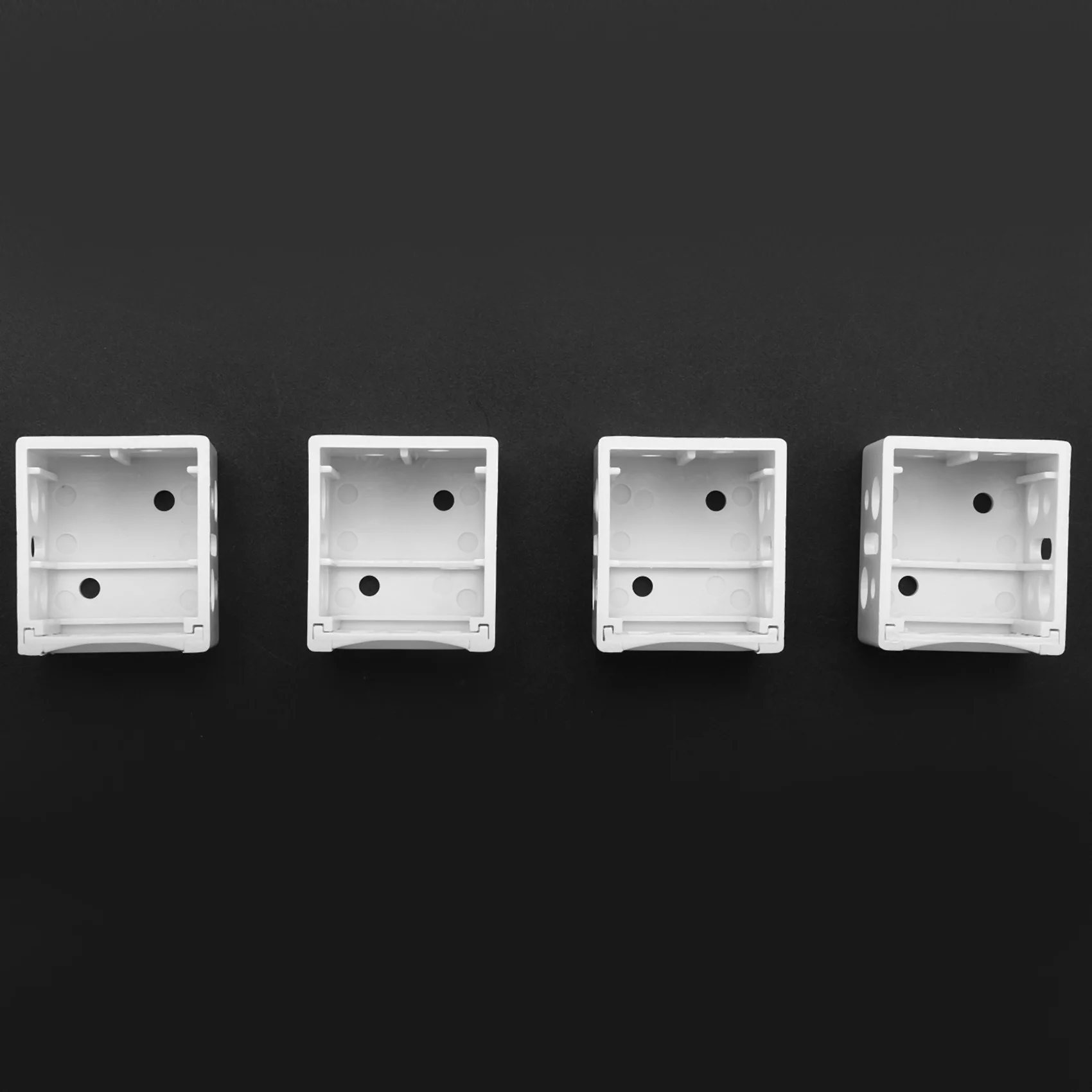 AC23-8Pcs 1 Inch Blind Brackets White Profile Box Mounting Bracket Window Blinds Headrail Bracket