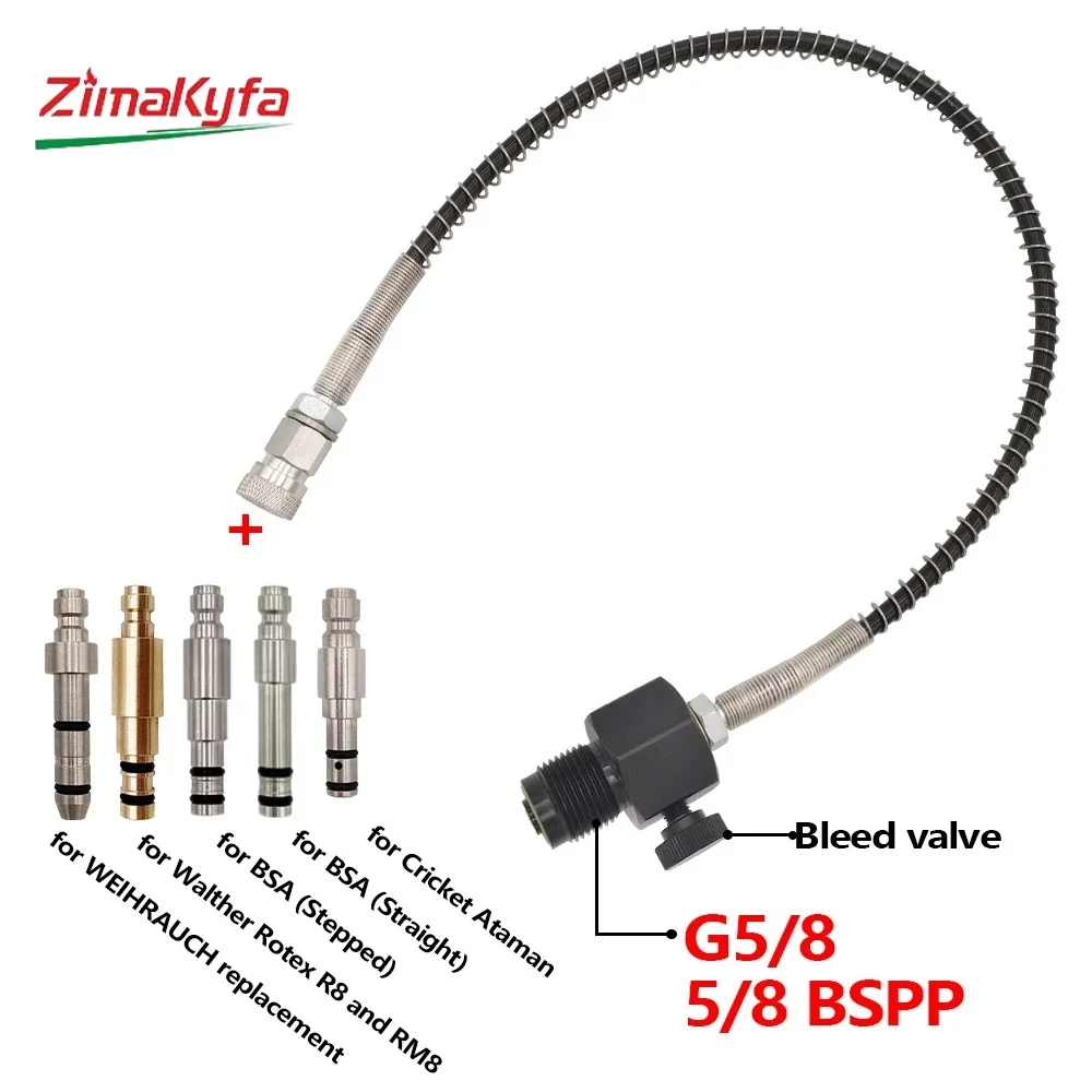 DIN Filling Charging Station G5/8 Adapter toFX Hatsan SMK BSA,Cricket Ataman,Walther Rotex R8,WEIHRAUCH Refill Charging