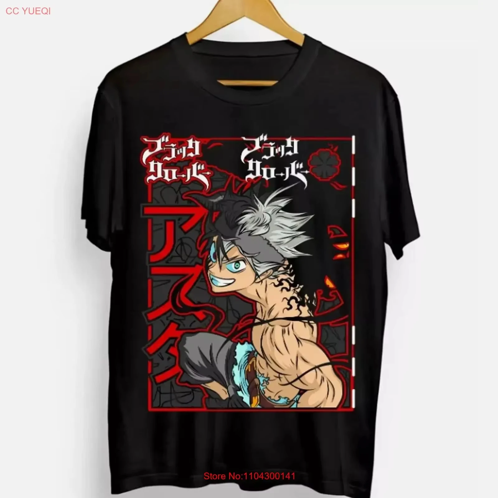 Camiseta de Anime Black Clover Asta Demon Form, Verano 2026, Estilo Harajuku, Oversize, Retro Y2K, para Otakus
