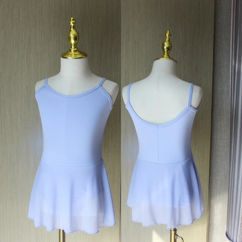 الأطفال فستان الباليه الصيف ملابس رقص الفتيات فساتين الرقص الاطفال الجمباز الباليه ثياب ممارسة الزي الفتيات الملابس