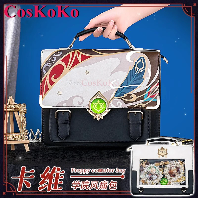 CosKoKo Kaveh Cosplay Game Genshin Impact Theme Impression Pack Daily Preppy Commuter Backpack Messenger Bag Fashion Itabag New