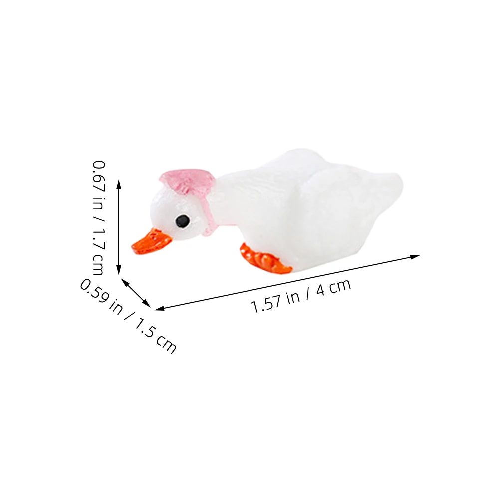 

3Pcs Miniature Swan Figurines Decoration Miniature Garden Landscape Fish Tank Aquarium Decor Exquisite