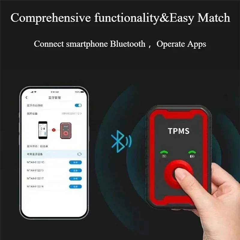 

Programable TPMS Sensors 2 In 1 433Mhz+315Mhz Support Programing With CELL PHONE Tool