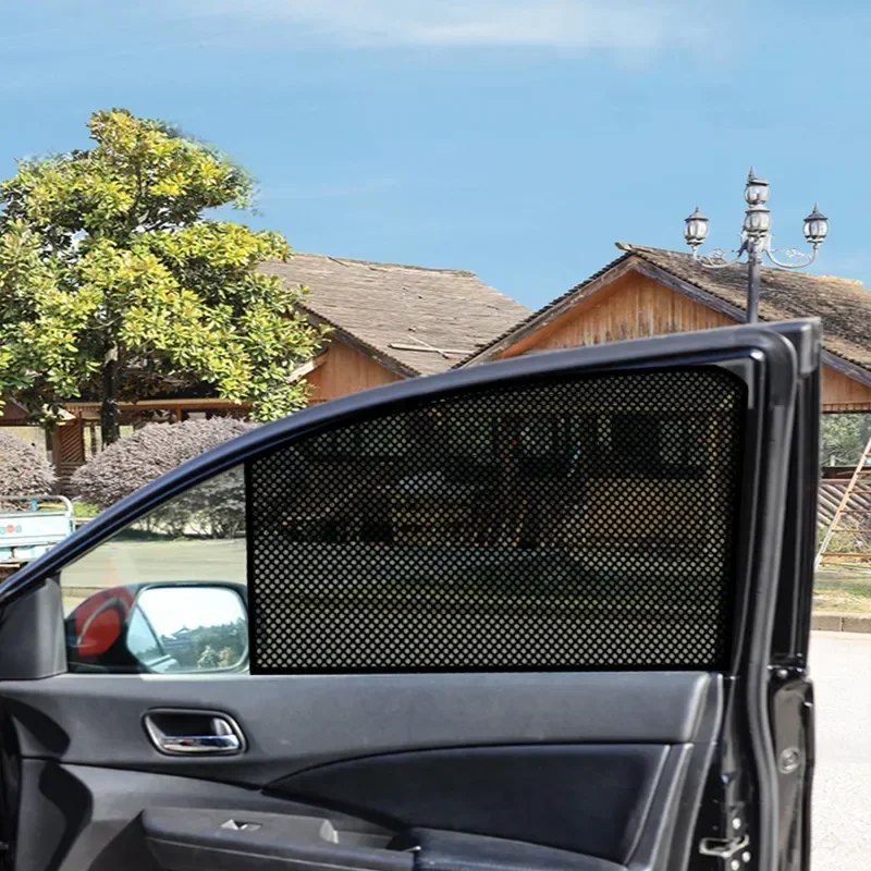 2Pcs Car Sunshade Stickers Electrostatic Sticker Window Sun-shading Stickers Sun Block Car Rear Windows Side Blocks Cover Film