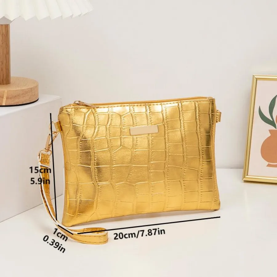 High quality niche design stone patterned envelope bag women's bag winter new style western-style bag hand-held bag