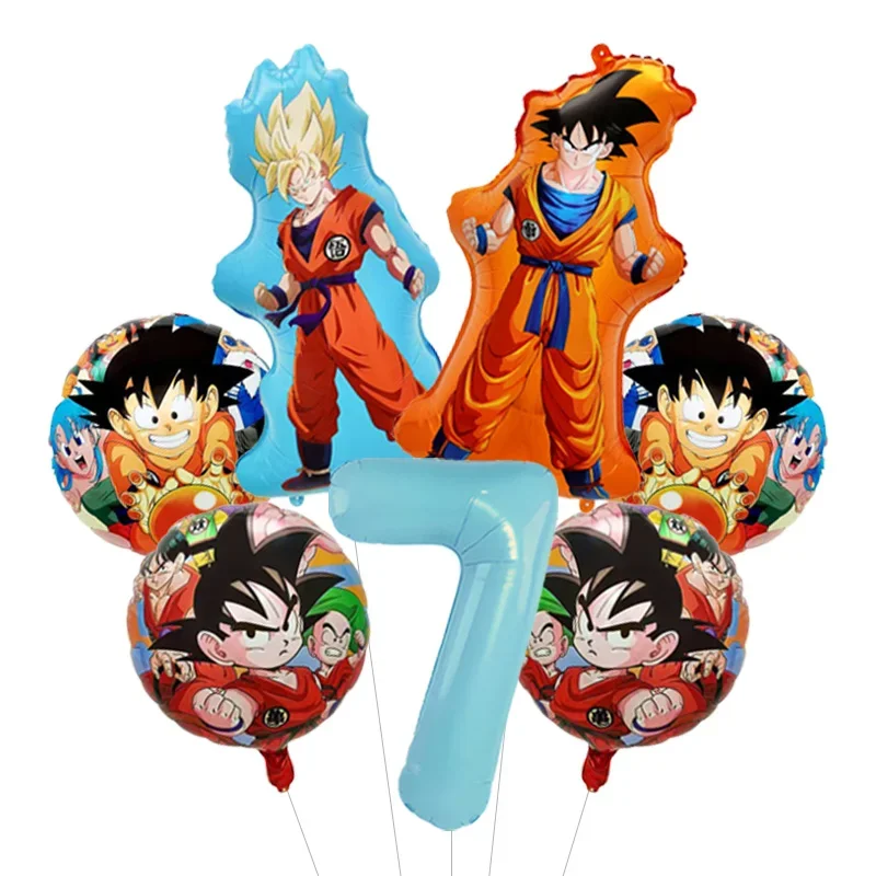 Dragon Ball Z Themen-Bachelor-Party Ballon-Set Vier-Sterne-Folienballon mit Goku-Aufdruck für Anime-Fans Feier – Detail 25