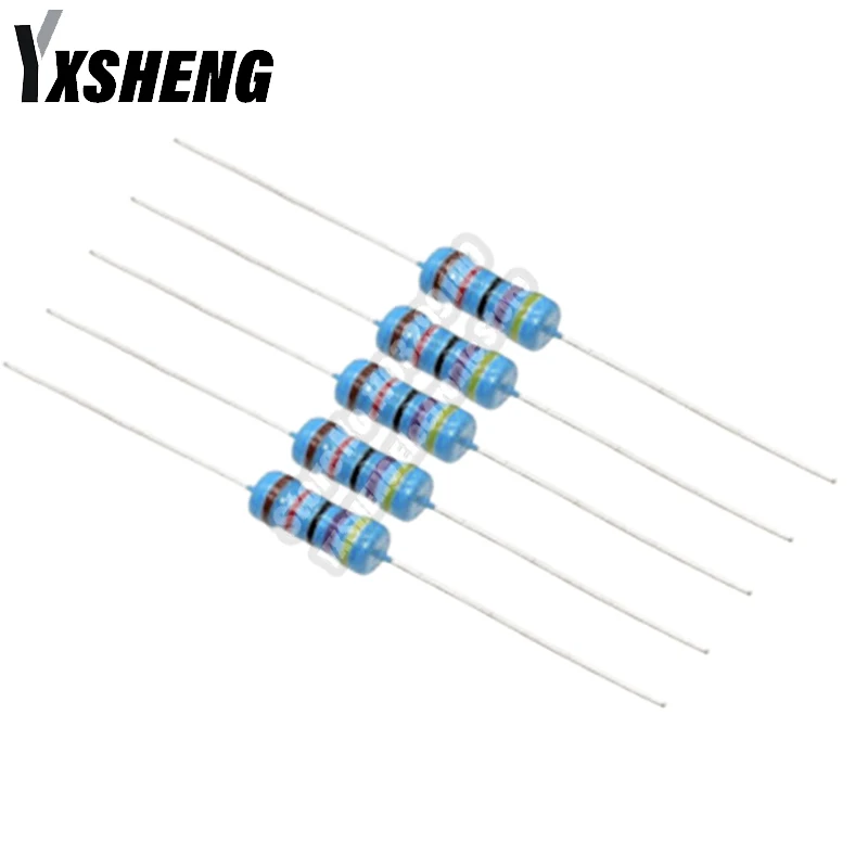 50 قطعة 1/2W 1% معدن مقاوم من غشاء 1R ~ 1MΩ 1R 2.2R 4.7R 10R 33R 47R 100R 220R 470R أوم 1 2.2 4.7 10 33 47 100 220 470 أوم 22K 470K