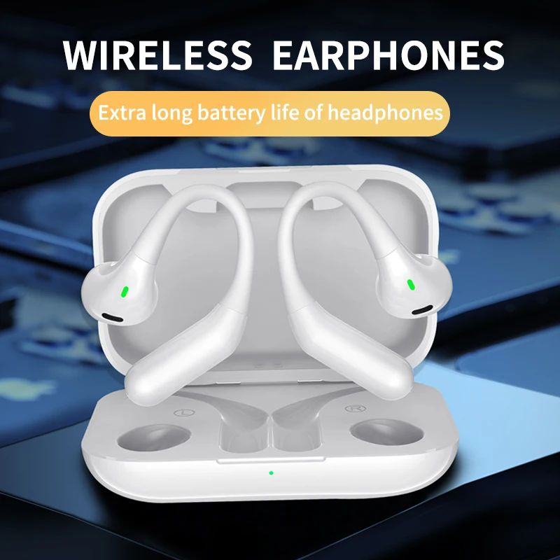 

Air6 OWS Wireless Bluetooth Headset Touch Light Mini High Quality Earplugs HD Sound Quality Stereo Universal Headphones