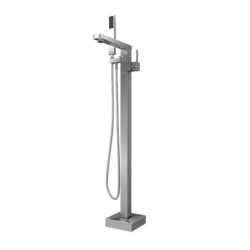 All copper floor-standing hot and cold faucet set freestanding bathtub special configuration QT-51001