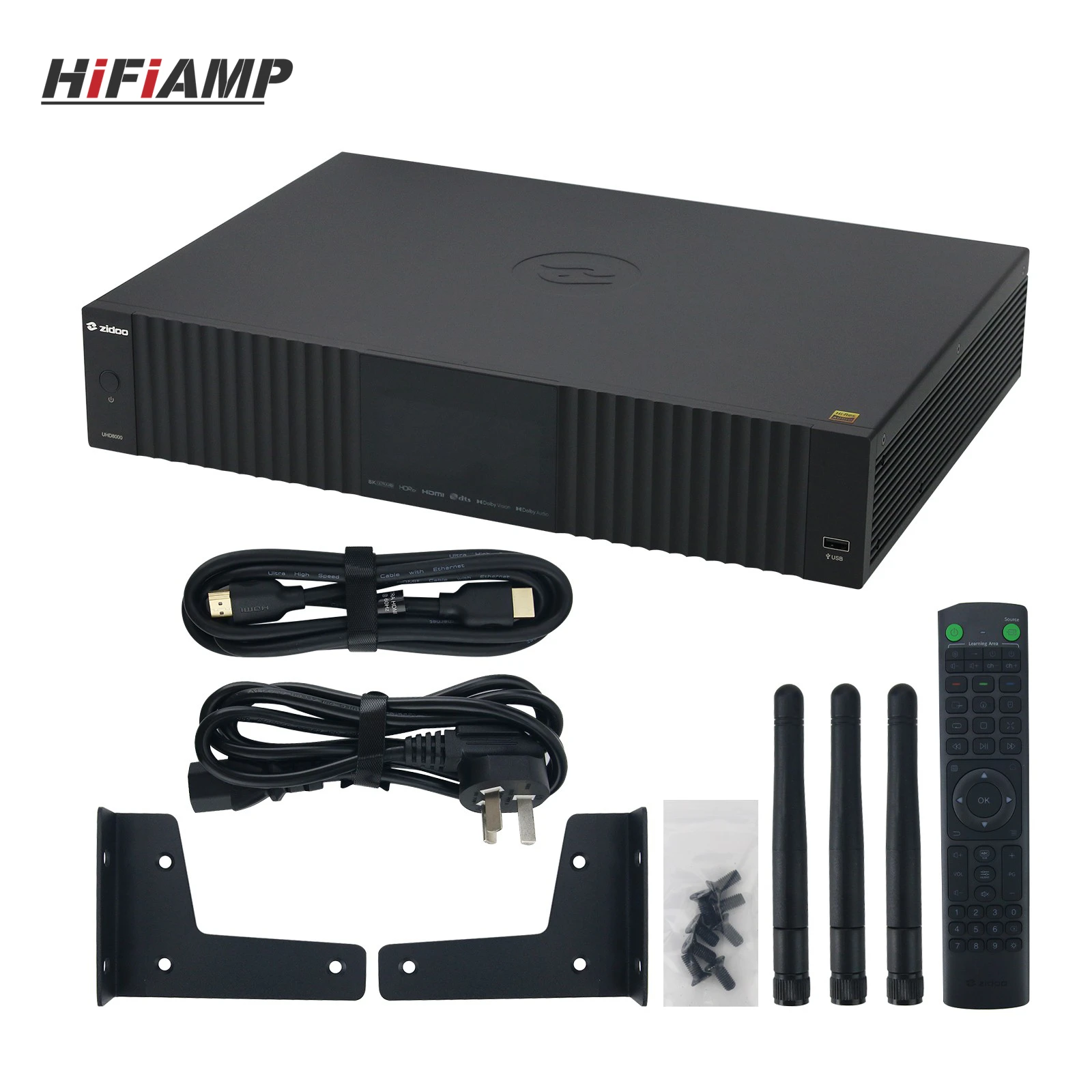 ZIDOO UHD8000 High Performance Hi-end DAC Audio Decoder 8K All-in-one Media Player HiFi Streaming Support APP Control