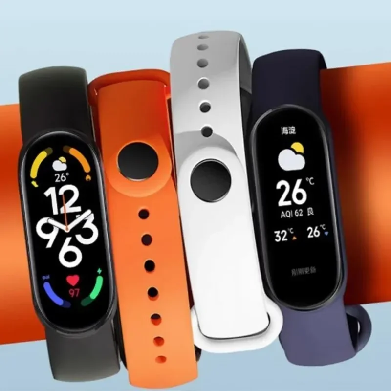 Watchbands for Xiaomi Mi Band 7 bracelet Sport Silicone Miband smart watch Replacement pulsera correa mi band 7 6 5 7 4 3 strap