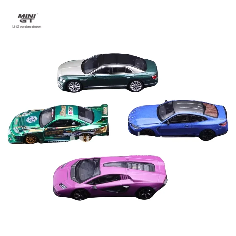 Em estoque: 1:64 # 845 BMW M4 858 Nissan LB modelo de carro em liga metálica fundida, brinquedo para meninos, ornamento colecionável para adultos.