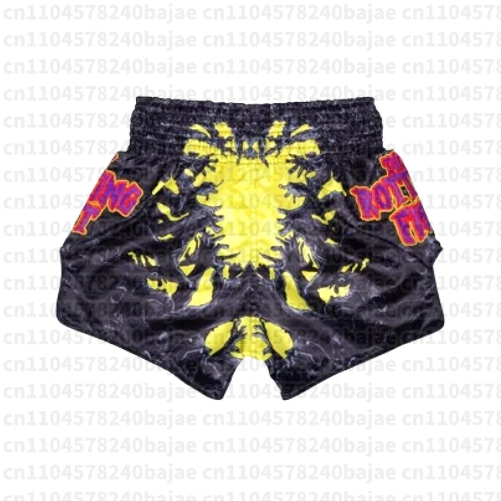 Thai-Boxshorts für Erwachsene, Männer und Frauen, sowie für Kinder – Boxtrainings- und Muay-Thai-Kampfshorts. – Detail 3