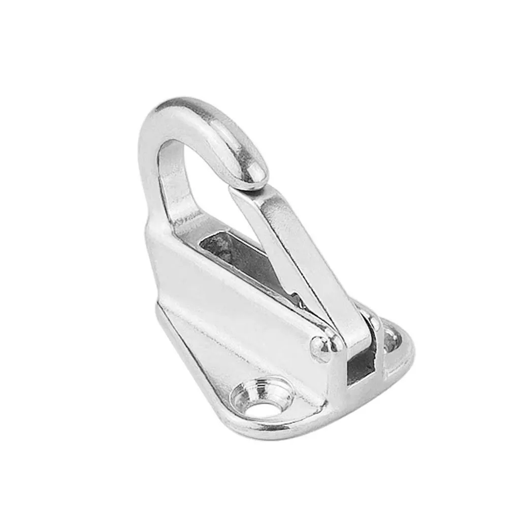 ステンレス鋼316フェンダースプリングフック、スナップフェンディングフック、取り付けロープ、ボートセイルタグ船、海洋ハードウェア、43mm