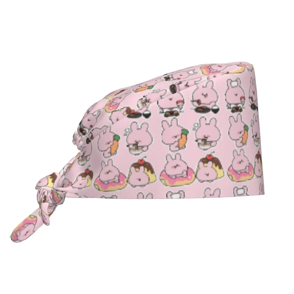Asamimichaan Anime Cartoons Asamimi Scrubs Cap Surgical Hats Men Women Operating Room Cap Operator Hats Lab Works Hat