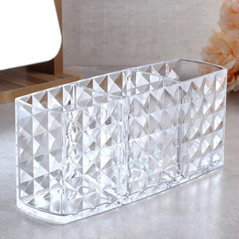 

1PC Acrylic Makeup Brush Holder Desk Cosmetic Organiser Clear Lipstick Brush Storage Lipstick Brush Storage Holder
