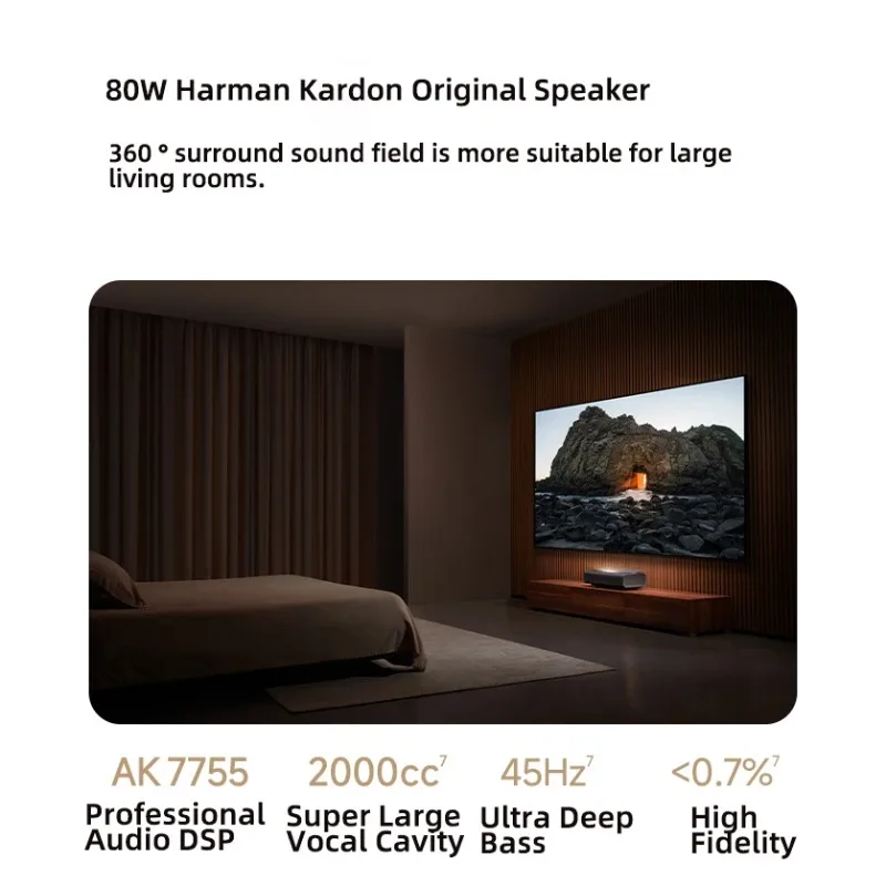 โปรเจคเตอร์ Xgimi S6 สมาร์ท 3 มิติ LED เลเซอร์ โฮโลแกรม ระยะฉายสั้น 4K มินิ พกพา สำหรับบ้านอัจฉริยะ