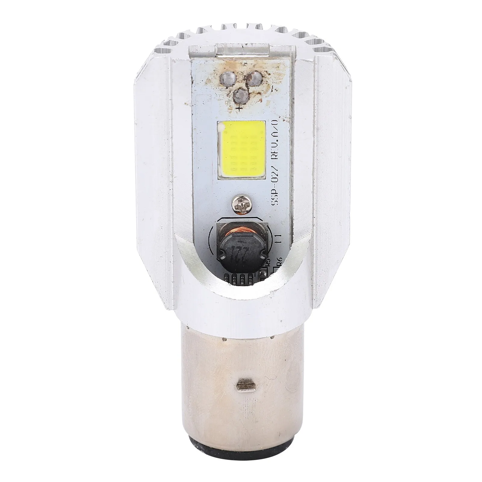 Motorcycle Headlight Bulb M2S H6 LED White Light with Super Bright COB Chip DC8‑80V 12W