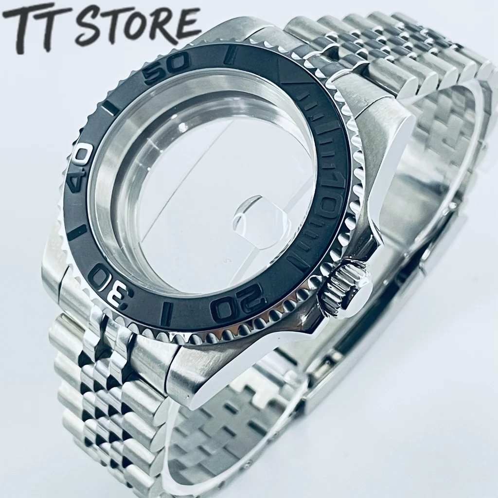 

Корпус для часов 40 мм для Seiko NH35 NH34 NH36 NH38 Miyota 8215 с сапфировым стеклом, из нержавеющей стали 316L, подходит для циферблата 28,5 мм.