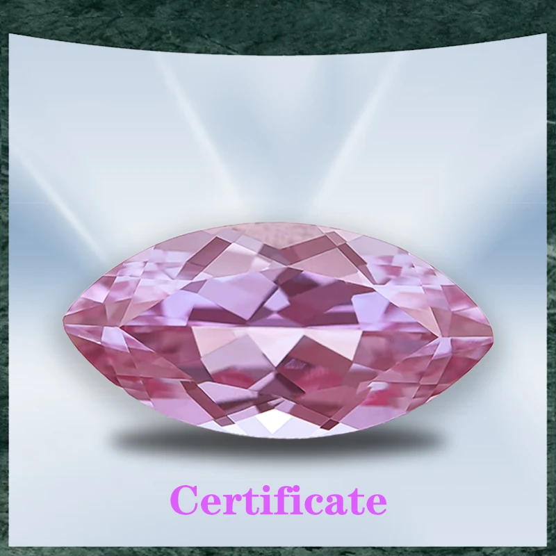 

Lab Grown Marquise Shape Alexandrite Stone Purple Color Charms Beads Selectable AGL Certificate for Diy Jewelry Making Materials