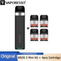 Original Vaporesso XROS 3 Mini Kit Vape + 4pcs Extra 2ml 0.6ohm Xros Pod Cartridge COREX 2.0 E Cigarette Vaporizer Optional