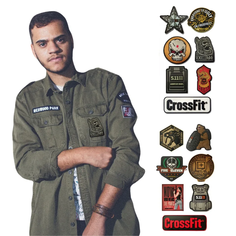 

3D PVC Logo Patches Tactical Patch Morale Velcro for Clothing Military Tactical Gear Hook and Loop Custom Backpack Outdoor