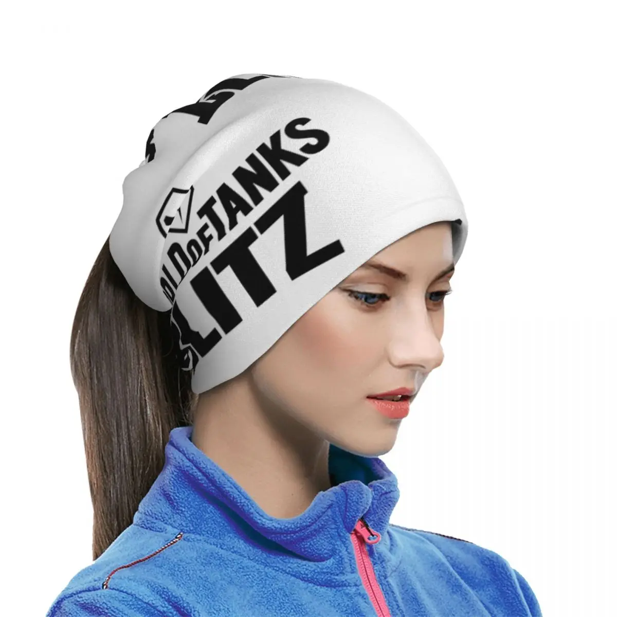 World Of Tanks Blitz Logo Multifunctional Elastic Neck Gaiter Wind Proof Face Cover Bandana Unisex for Cycling Hiking Fishing