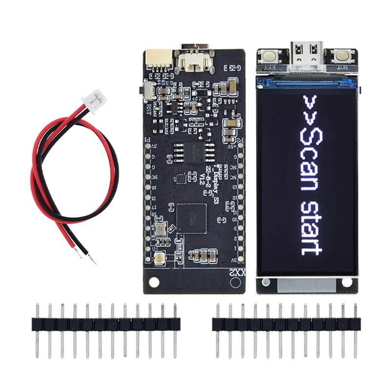 ABSQ-LCD عرض مجلس التنمية واي فاي بلوتوث 5.0 زاوية عرض كاملة IPS LCD لـ Nerdqaxe ++ 4.8T